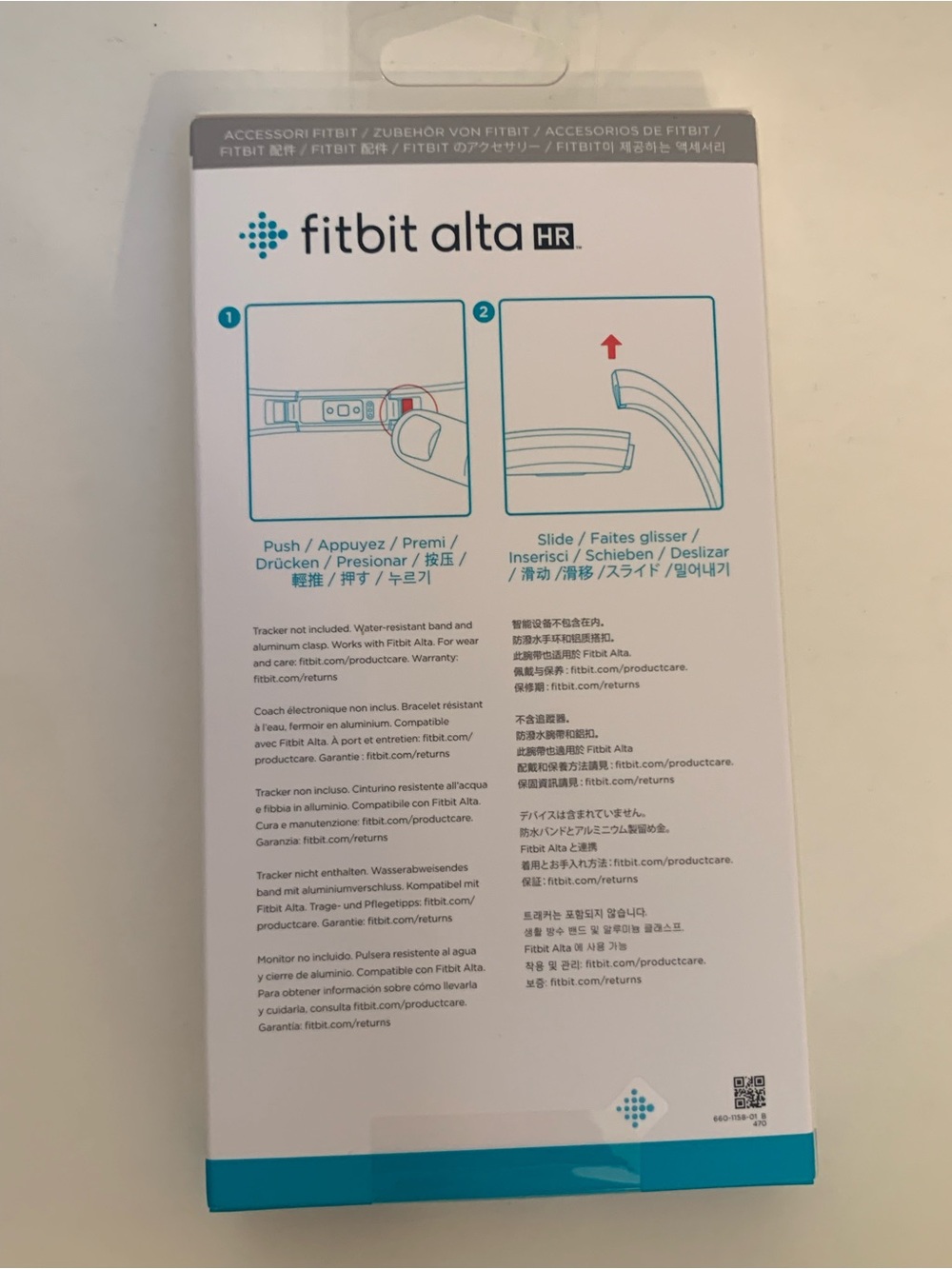 fitbit alta HR Classic Accessory Band in Soft Pink, size S Genuine - Picture 3 of 4